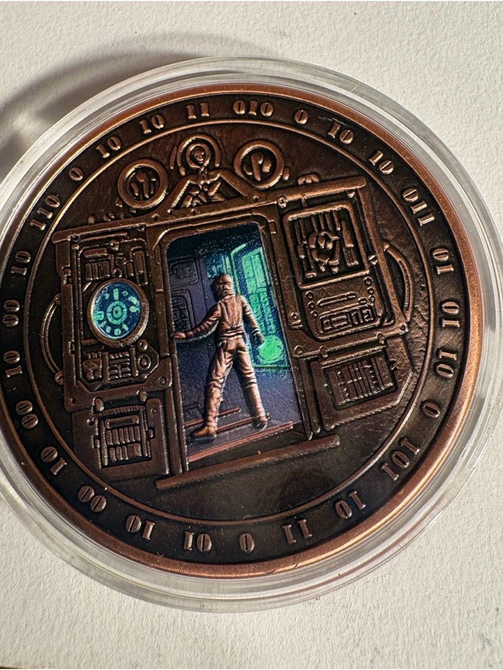 5 oz Copper Sci‑Fi Themed Collectible Coin with Holographic Inset
